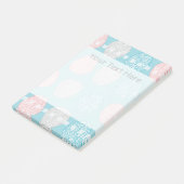 聡明なパステル調パターン(素晴らしいパステル調の頭脳) ポストイット (アングル)