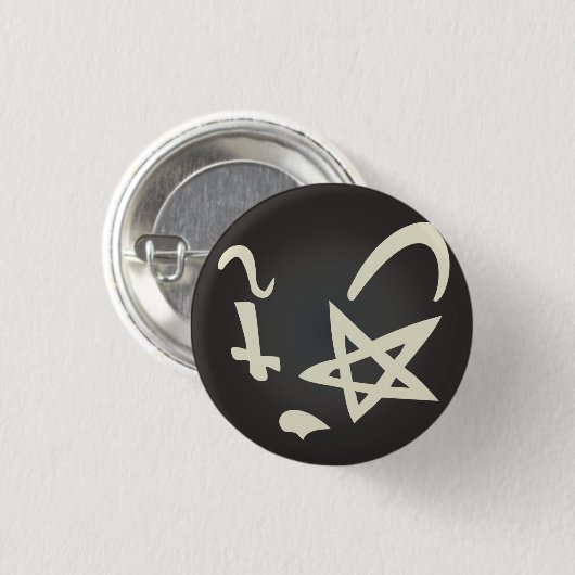 聡明な猫 缶バッジ (正面&裏面)