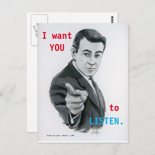 聴いてください ポストカード (正面/裏面)