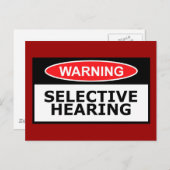 聴おもしろい聴 ポストカード (正面/裏面)