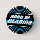 聴き懸命80sレコードLtブルーミュージック 缶バッジ (正面)