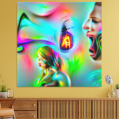 聴力恐怖症 キャンバスプリント (インサイチュ (リビング))