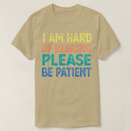 聴力障害聴覚障害者1 Tシャツ (デザイン正面)
