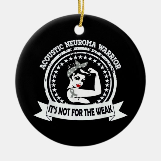 聴神経腫の壊れない セラミックオーナメント (正面)
