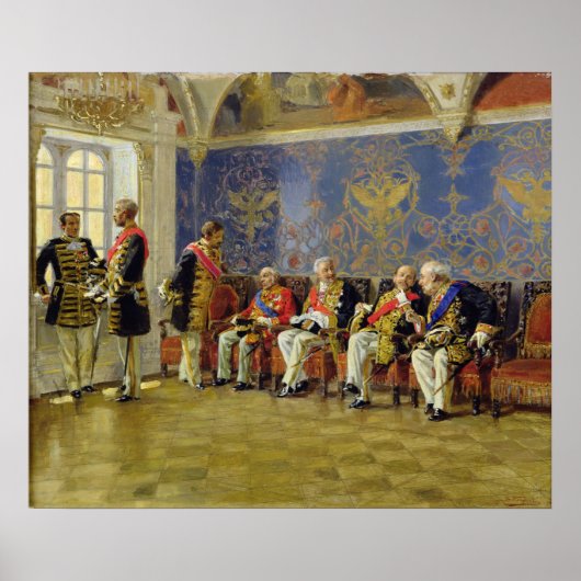 聴衆を待つ， 1904 ポスター (正面)