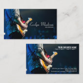 聴衆コンサートギター奏者 名刺 (正面/裏面)