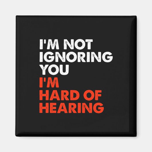 聴覚おもしろいの懸命ASL手話ろう者アワレネ マグネット (正面)