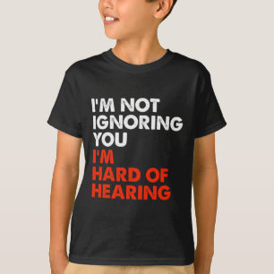 聴覚おもしろいの懸命ASL手話ろう者アワレネ Tシャツ
