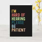 聴覚に障害があります。どうか辛抱強くしてください。 カード (黄色い花)