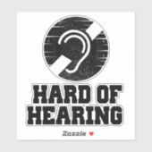 聴覚シンボルの難聴と懸命 シール (シート)