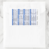 聴覚バッジバディステッカー 長方形シール (バッグ)