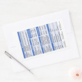 聴覚バッジバディステッカー 長方形シール (封筒)