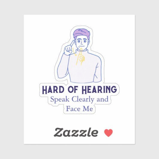 聴覚パーソナライズされた記号の懸命文字 シール (シート)