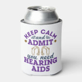 聴覚士おもしろい聴覚障害者 缶クーラー (缶正面)