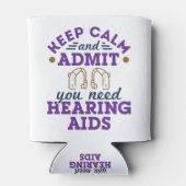 聴覚士おもしろい聴覚障害者 缶クーラー (裏面)