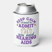 聴覚士おもしろい聴覚障害者 缶クーラー (缶裏面)