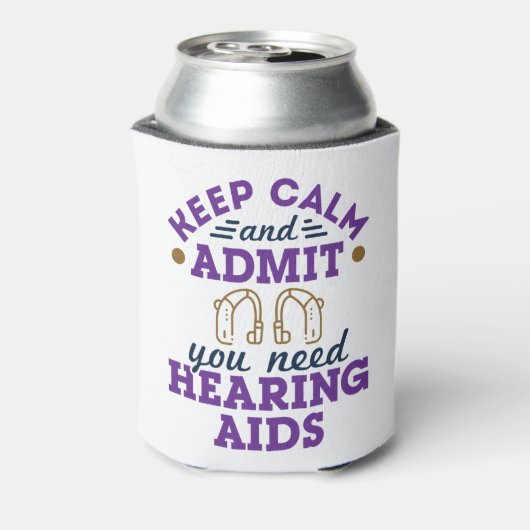 聴覚士おもしろい聴覚障害者 缶クーラー (缶裏面)