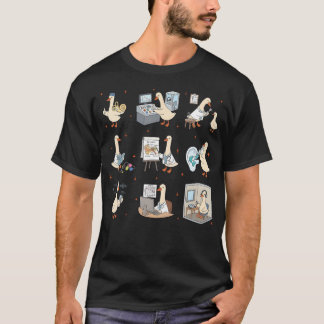 聴覚士のばかガチョウ耳鼻科医聴覚補助 Tシャツ