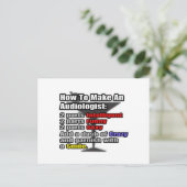 聴覚士の作り方 ポストカード (スタンド正面)