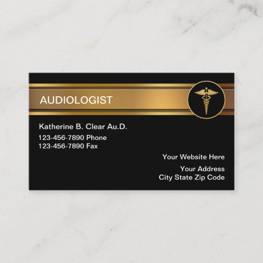 聴覚士の名刺 名刺 (正面)