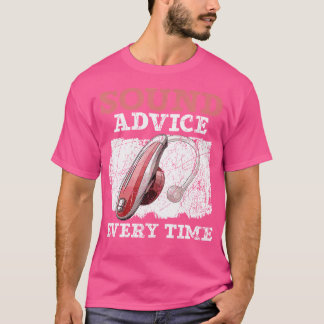 聴覚士補聴音器耳医聴診学 Tシャツ