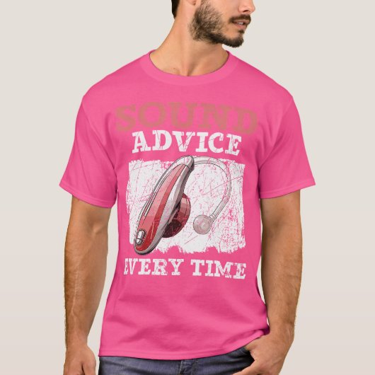 聴覚士補聴音器耳医聴診学 Tシャツ (正面)