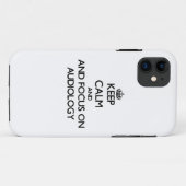 聴覚学の平静そして焦点を保って下さい Case-Mate iPhoneケース (裏面(横))