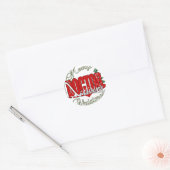 聴覚学の聴覚学者のクリスマスの医者 ラウンドシール (封筒)