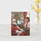 聴覚学者向けの面白いクリスマスカード！ カード (黄色い花)