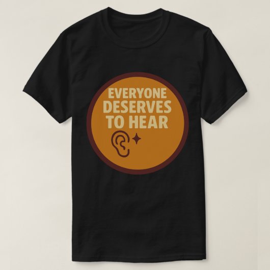 聴覚学 Tシャツ (デザイン正面)