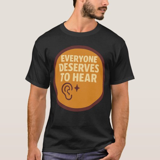 聴覚学 Tシャツ (正面)
