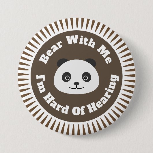 聴覚懸命 缶バッジ (正面)