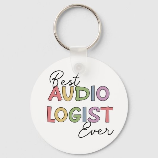 聴覚最高の専門医Ever Doctor of Audiology Gift キーホルダー (正面)