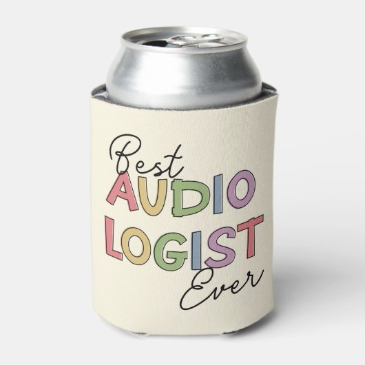 聴覚最高の専門医Ever Doctor of Audiology Gift 缶クーラー (缶正面)