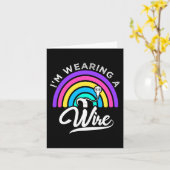 聴覚障害おもしろい聴覚障害の懸命 カード (黄色い花)