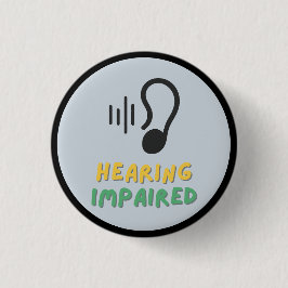 聴覚障害のある記号 缶バッジ