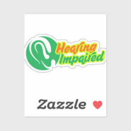 聴覚障害の記号 – 耳エレガントのデザイン シール