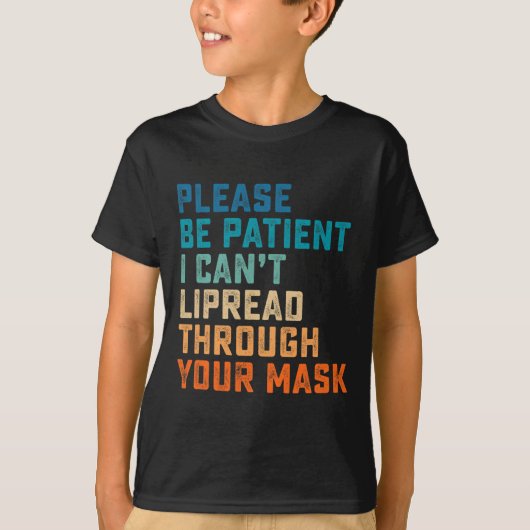 聴覚障害ろう者アワのASL標識の懸命 Tシャツ (正面)