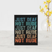 聴覚障害ろう者認識度ヴィンテージJust Looer カード (黄色い花)