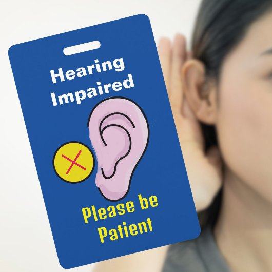 聴覚障害ラニヤール低聴覚ID識別 バッジ