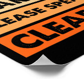 聴覚障害ヴィンテージ聴覚障害懸命 ポスター (角)