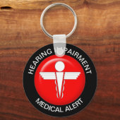 聴覚障害医療警報 キーホルダー (正面)