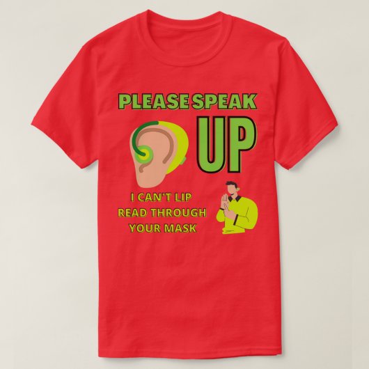 聴覚障害少年 Tシャツ (デザイン正面)