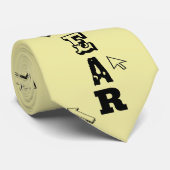 聴覚障害懸命タイの右耳ろう ネクタイ (ロール)