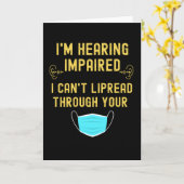 聴覚障害者です あなたの口の動きは読み取れません カード (黄色い花)