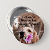 聴覚障害者の方にお願いします 缶バッジ (正面&裏面)