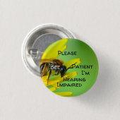聴覚障害者の方にどうぞ 缶バッジ (正面&裏面)