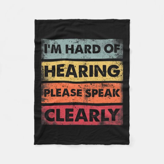 聴覚障害者のAsl手話について フリースブランケット (正面)