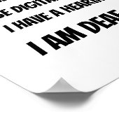 聴覚障害者オフィスまたは自宅 ポスター (角)