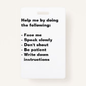 聴覚障害者サポートバッジ バッジ (裏面)